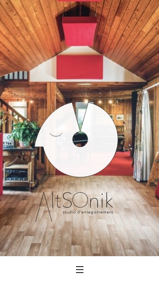 Affichage mobile du site web www.altsonik.com